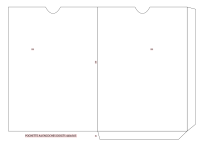 Pochette fourreau A4 avec 2 encoches demi-lune