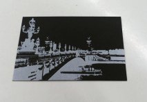 Création et impression d'une carte de visite encre blanche sur papier noir