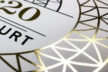 Dorure digitale sur papier lisse uniquement