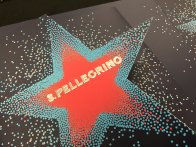 dorure à chaud avec découpe en étoile pour San Pellegrino