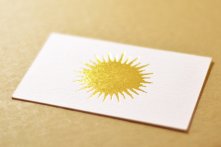 Carte de visite papier Rives Tradition + dorure à chaud or