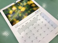 Impression de calendrier sur papier recyclé épais