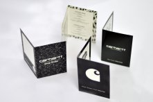 Petits dépliants "shop locator" pour Carhartt