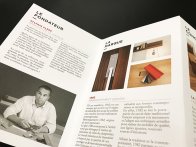 Pliage avec volets étroits sur papier épais