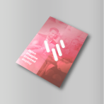 Pochette avec découpe face avant du logo