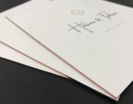 Impression 1 Pantone avec contrecollage + dorure à chaud + dorure cuivre sur tranche