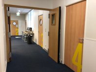 vinyl lettering in an office in Paris