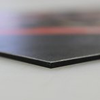 Lamination mate sur un Dibond aluminium : effet mat et longévité renforcée