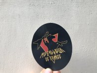 Sticker support satiné rond : format imposé