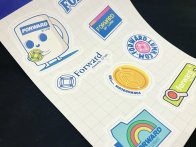 Stickers en planche pour LVMH sur papier adhésif