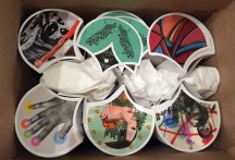 Stickers pelliculés 2 avec moule de découpe pour les Francs Colleurs