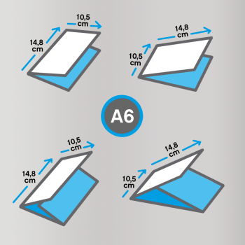 dépliant A6, pliage A6, dépliant carte postale, pliage carte postale